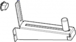 ZEBRA 1-INCH CORE MEDIA HANGER ZT410, ZT411