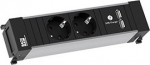 Bachmann POWER FRAME - Gr&ouml;&szlig;e S - Steckdosenleiste - Wechselstrom 250 V - 3680 Watt - Eingabe, Eingang GST18i3 - output terminals: 2 (2 x USB, 2 x CEE 7/3)
