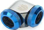 Bitspower Adapter 90 Grad 12mm AD Hardtube auf 12mm AD Hardtube - shiny black/blue