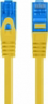 Lanberg PATCHCORD KAT.6A S/FTP LSZH CCA 0.5M YELLOW FLUKE PASSED LANBERG