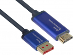 Alcasa Good Connections Kabel DP1.4-St.-HDMI2.0-St. blue 3m