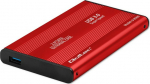 Qoltec Obudowa na dysk HDD/SSD 2.5 cala SATA3 | USB 3.0 | Czerwona