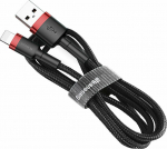 Kabel USB Baseus USB-A - Lightning 0.5 m Black and red (CALKLF-A19)
