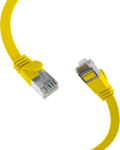 EFB Elektronik EFB RJ45 Flachpatchkabel U/FTP, Cat.6A, PVC, 0.15m, gelb