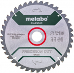 Metabo PIŁA TARCZOWA PRECISION CUT WOOD 216*30MM 40WZ