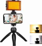 Puluz Puluz Tripod Set for live recording, tripod + lamp LED + phone buckle PKT3131B