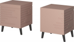 Cama MEBLE Cama bedside cabinet NOVA 44x40x52 pink matt