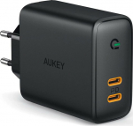 AUKEY PA-D2 Charger 2xUSB C PD Power Delivery 3.0 36W 6A Dynamic Detect