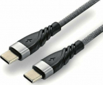 Kabel USB EverActive USB-A - USB-C 1 m Szary (CBB-1CG)