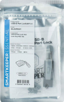 SmartKeeper Mini "USB-B Port" Blocker grau 4 Stk.+Key
