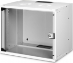 Digitus Wall-mounted network cabinet 19" 9U, SOHO PRO 460 x 540 x 400 mm, bearing capacity 60kg, door glass, not folded, Szara