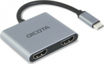 DICOTA Docking Station USB-C Portable 4-in-1 D ock 4K 2xHDMI 100W PD