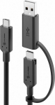 ALOGIC ELEMENTS SERIES USB-C TO, USB-A ADAPTER 1.2M MALE-MALE 5A/