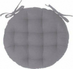 Atmosphera Chair pillow 38cm round gray