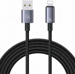 Kabel USB Usams USB-A - Lightning 1.2 m Czarny (USA1048)