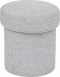 Atmosphera KITA round storage pouffe, &Oslash; 37 cm