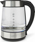 Nedis Nedis KAWK320EGS Electric Kettle 1.7 l 2200 W Stainless Steel, Transparent