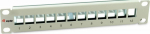 Equip 10" Patchpanel 12xKeystones FTP 1U RAL7035