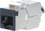 INTELLINET Cat6a 10G STP Keystone module black
