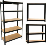 Funfit Metal storage rack 180x90x40 cm czarny