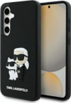 Karl Lagerfeld 3D Rubber Karl and Choupette Case for Samsung Galaxy S24 FE / Black