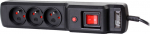 Surge protector Getfort 3A 1.5m Czarna