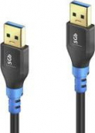 PureLink | FlexInstall | USB-A - USB-A | 3.2 Gen 1 | 0.3m | Svart
