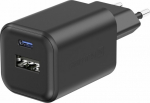 Swissten Travel Charger GaN USB-C / PD USB-A / 18W QC / 45W
