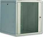 Digitus | Wall Mounting Cabinet | DN-19 09-U | Grey | IP protection class: IP20; Front door: Glass door, single opening; Cabinet type: Wall mounting cabinet; Equipment mounting depth min.-max.: 305-370 mm; Load capacity: 100 kg; Dimensions: 509 x 600 ...
