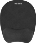 Natec Genesis Natec Chipmunk czarna memory foam - Mousepad | 230x200mm | memory foam | palm rest