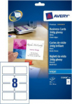 Avery Zweckform Avery Quick&Clean - Glittering - wei&szlig; - 220 g/m&sup2;