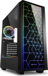 Sharkoon Geh&auml;use RGB LIT 100 ATX 1xGlas schwarz