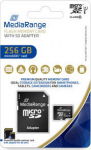 MediaRange SD MicroSD Card 256GB UHS-1 Cl.10 with. Adapter