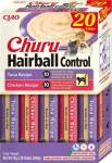 INABA Churu Hairball control Tuna and chicken recipe - cat treats - 20x14g