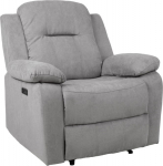 Recliner armchair LOWRI with electric mechanism, grey