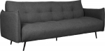 Sofa bed LANDER 3-seater, dark grey