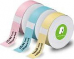 Olympia Endless label roll for P22 Mix pink, blue, gelb