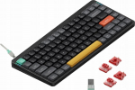 Nuphy - Air75 V2 Wireless Mechanical Keyboard - Slim Basalt Black Cowberry Wireless Mechanical Keyboard