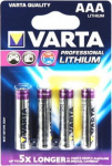 Varta Battery LITHIUM AAA 4St
