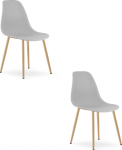 Leobert Krzesło WAT szare / natural legs x 2