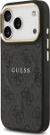 Guess PU Leather 4G Gold Frame MagSafe Case Чехол для Apple iPhone 17 Pro