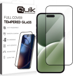 Quik Accessories Full Cover Tempered Glass for Apple iPhone 16 Pro