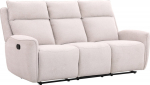 Recliner sofa MAREN 3-seater with manual mechanism, beige