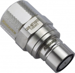 Koolance QD3 Schnellverschluss gerade m&auml;nnlich auf 13/10mm - no-spill, silber