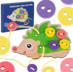 RoGer Educational Sewing Buttons Hedgehog Set