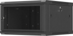 Lanberg Hanging rack installation cabinet 19 cali 6U 600x600 black perforated door (flat pack)