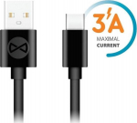 Kabel USB Techonic USB-A - USB-C 1 m Czarny (8_2264831)