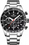 Giewont Chronograph Sapphire Men's Watch / silver/black