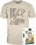 Funko Boxed Tee: Disney Star Wars The Book of Boba Fett - Grogu with Rancor (M)