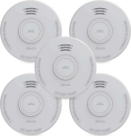 Alecto SD110 Smoke Detectors 5-Pack, Battery Powered
